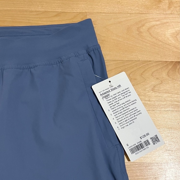 NWT Lululemon Adapted State HR Jogger - Slate Blue Size 6 - Picture 2 of 4